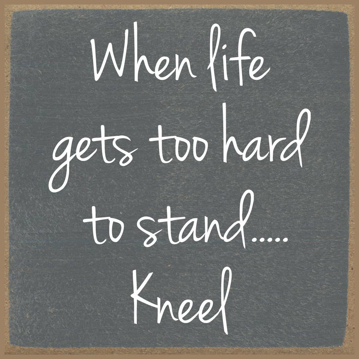Kneel Block Sign
