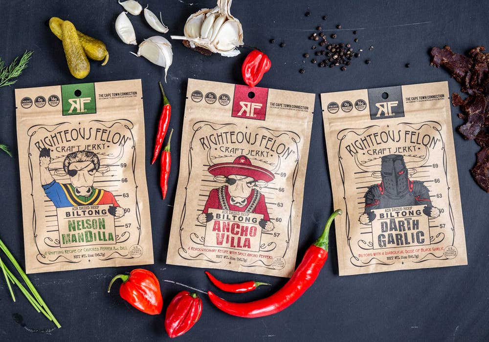 Righteous Felon Darth Garlic Biltong 2oz