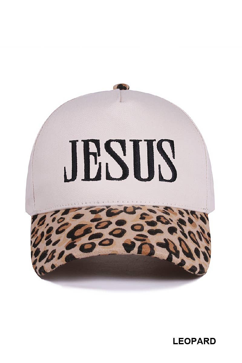 Jesus `Two Tone Canvas Cotton Cap
