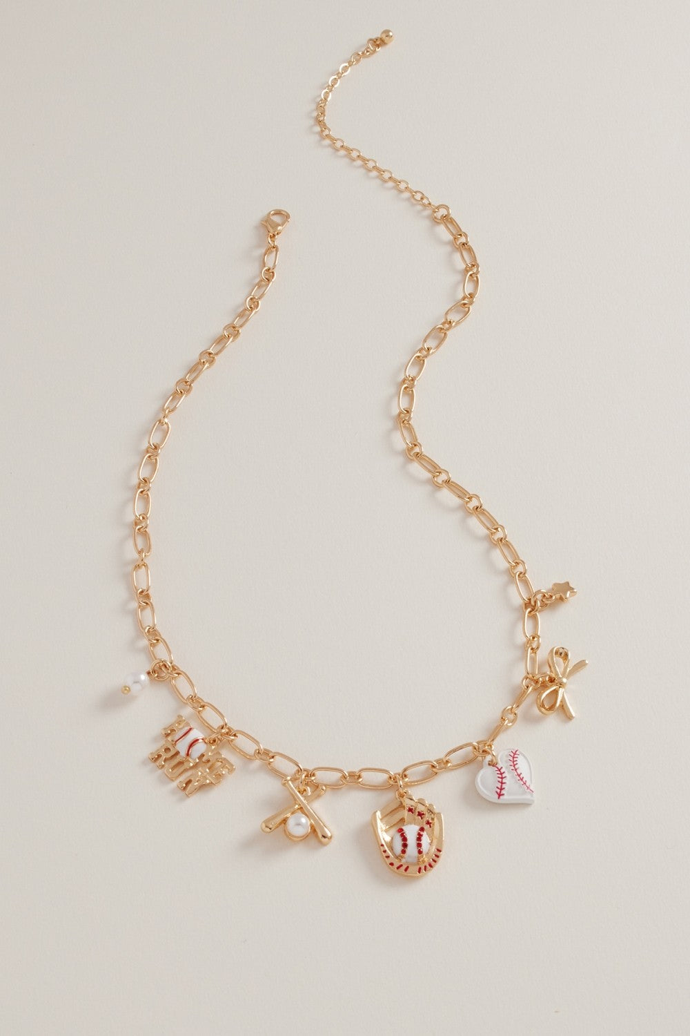 Baseball Charm Necklace