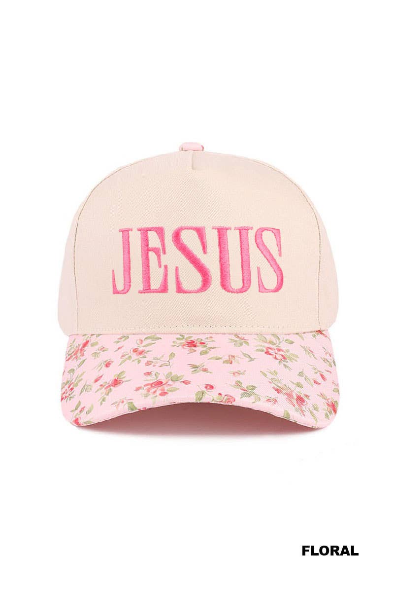 Jesus `Two Tone Canvas Cotton Cap