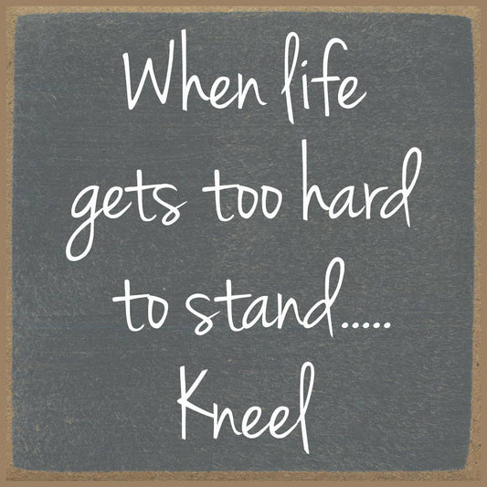 Kneel Block Sign