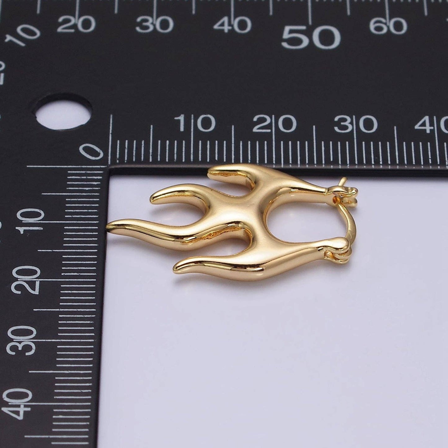 Flaming Latch Earrings