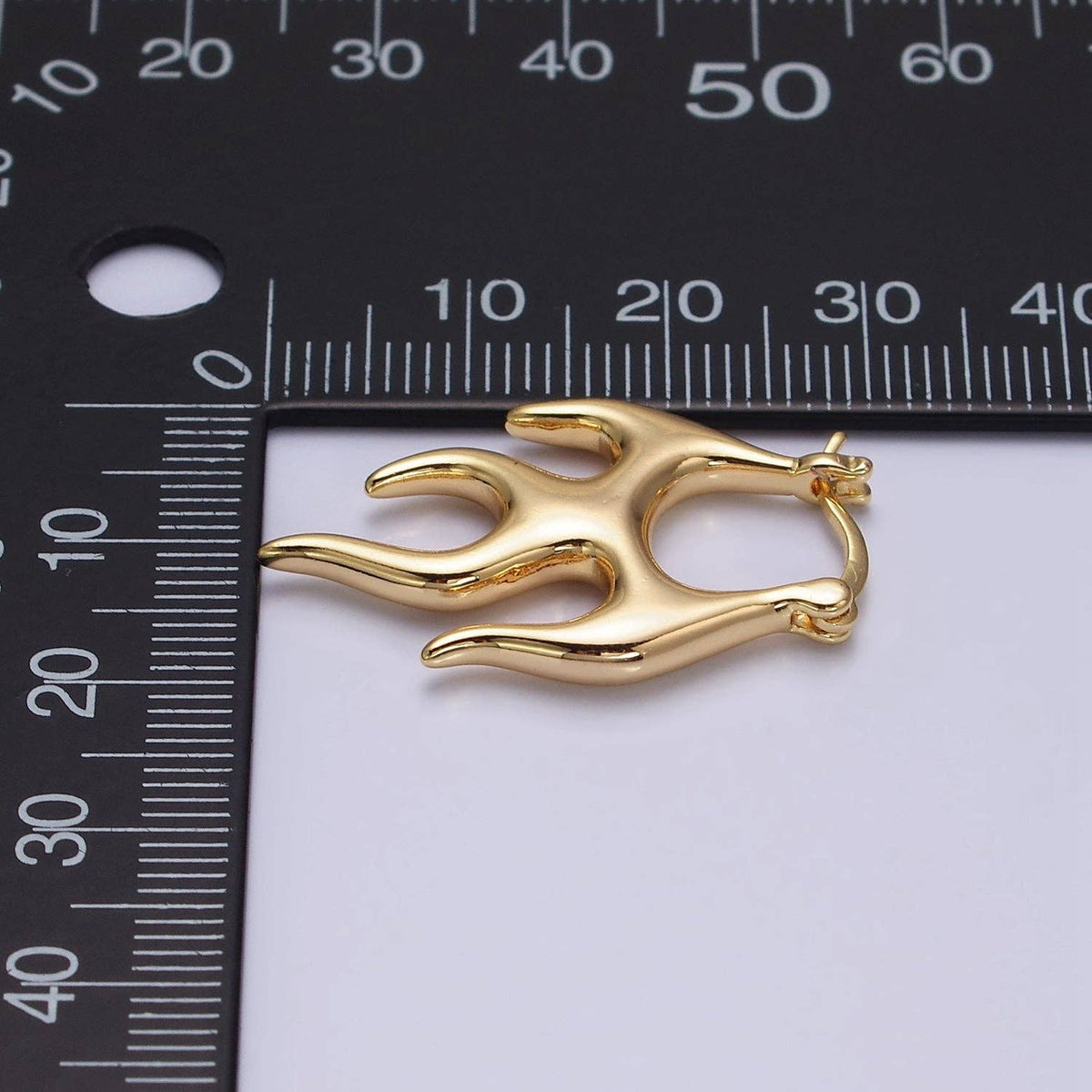 Flaming Latch Earrings