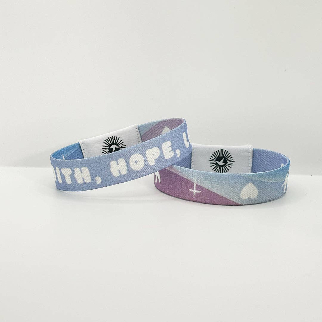 Faith Hope Love NFC Bible Verse Bracelet