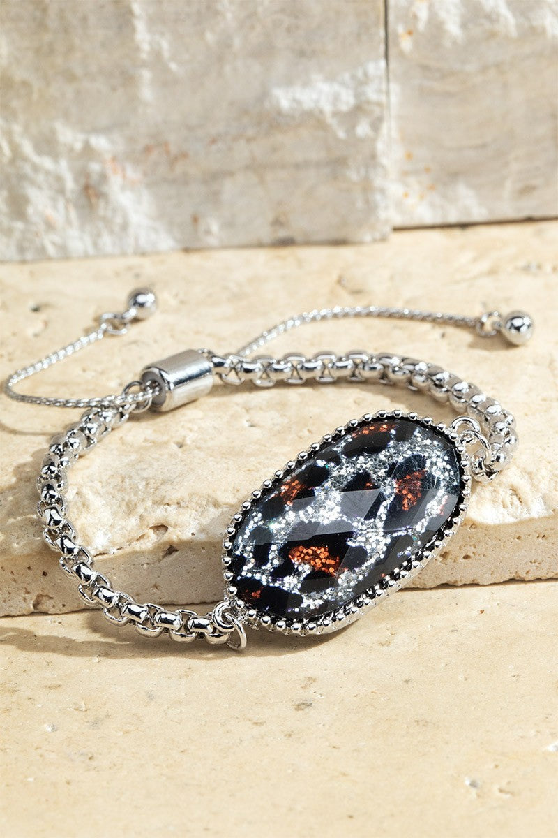 Glitter Acrylic Adjustable Bracelet