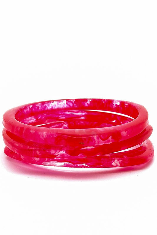 Pink Bangle Bracelets