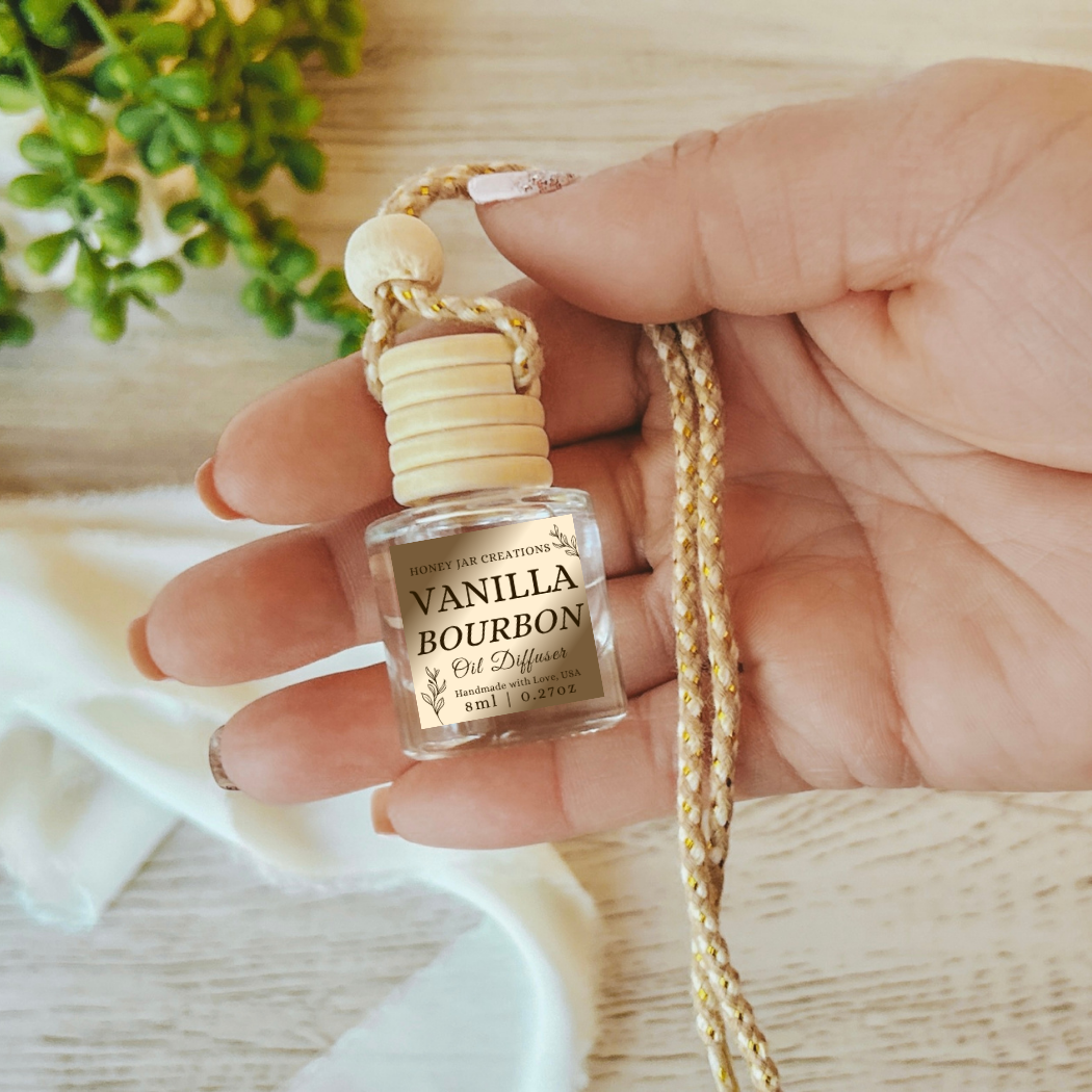Hanging Car Diffusers | Vanilla Bourbon | Made in USA