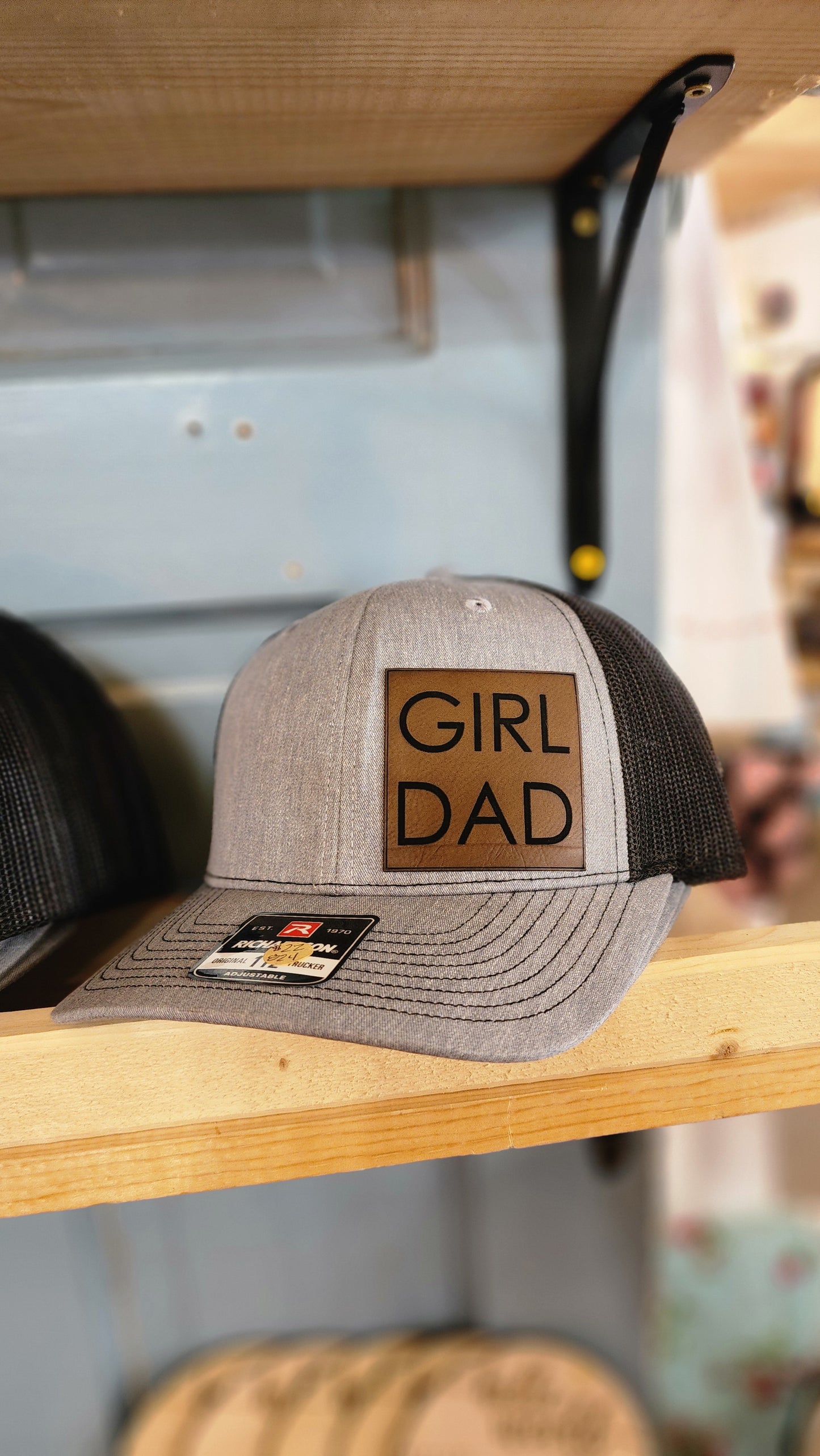 Leather Patch Richardson Hats. Adjustable.