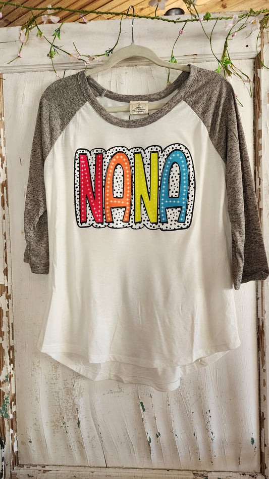 NANA Raglan Tee with Spot design