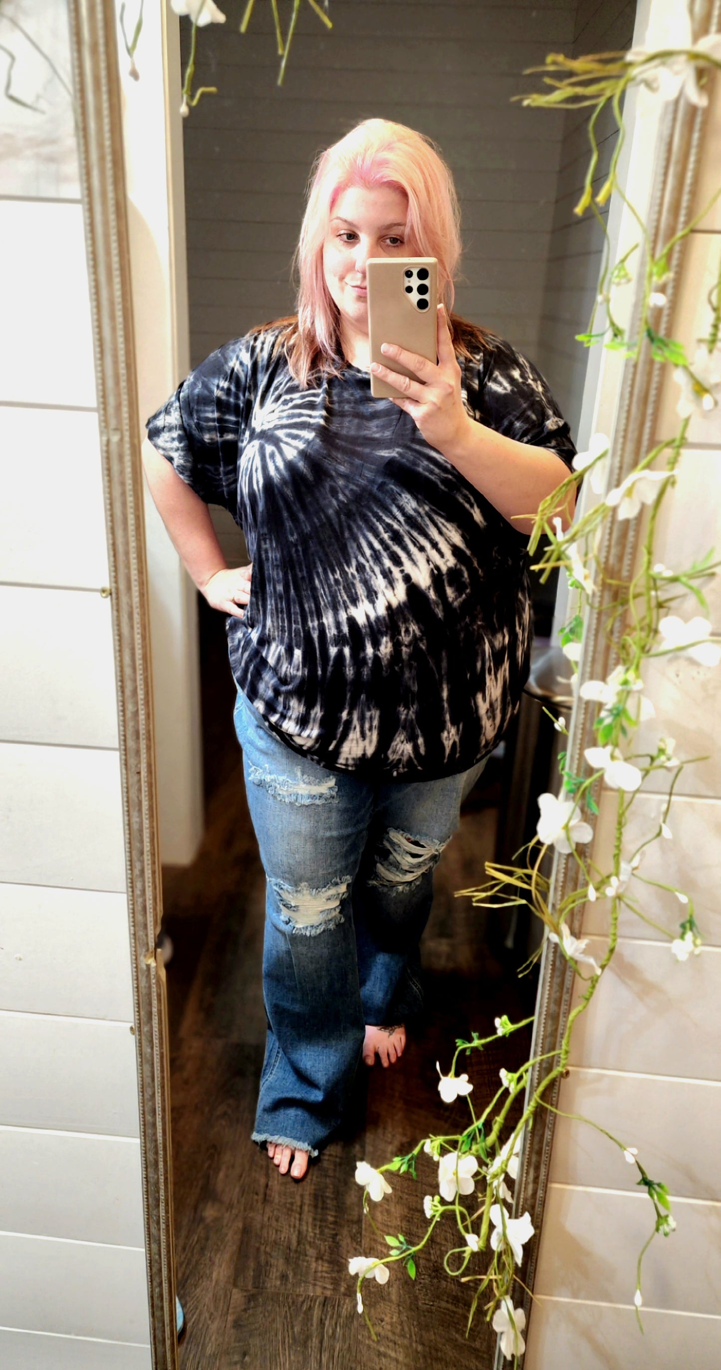 Judy Blue High Waisted Destroy Fray Hem Bootcut