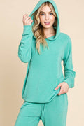 Plus Size French Terry Solid Hoodie