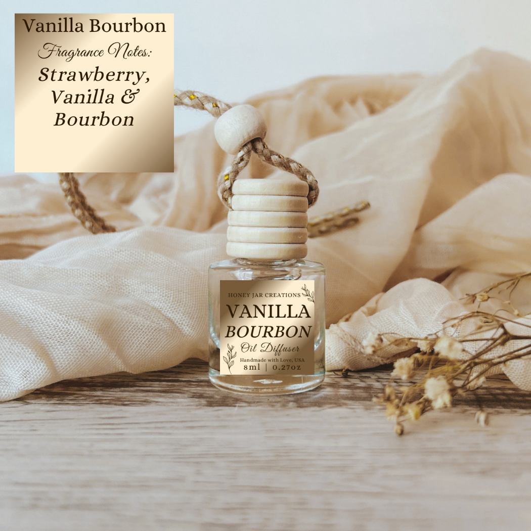 Hanging Car Diffusers | Vanilla Bourbon | Made in USA