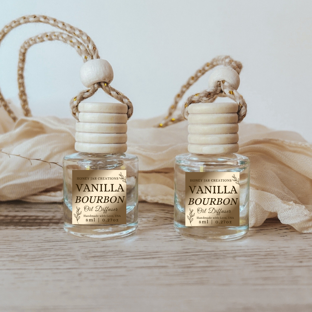 Hanging Car Diffusers | Vanilla Bourbon | Made in USA
