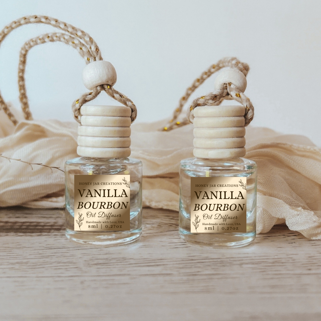 Hanging Car Diffusers | Vanilla Bourbon | Made in USA