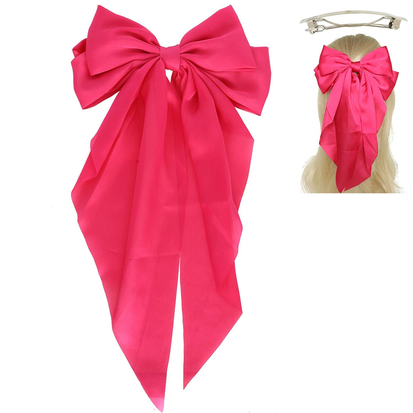 Coquette Bow Barrette Hair Clip