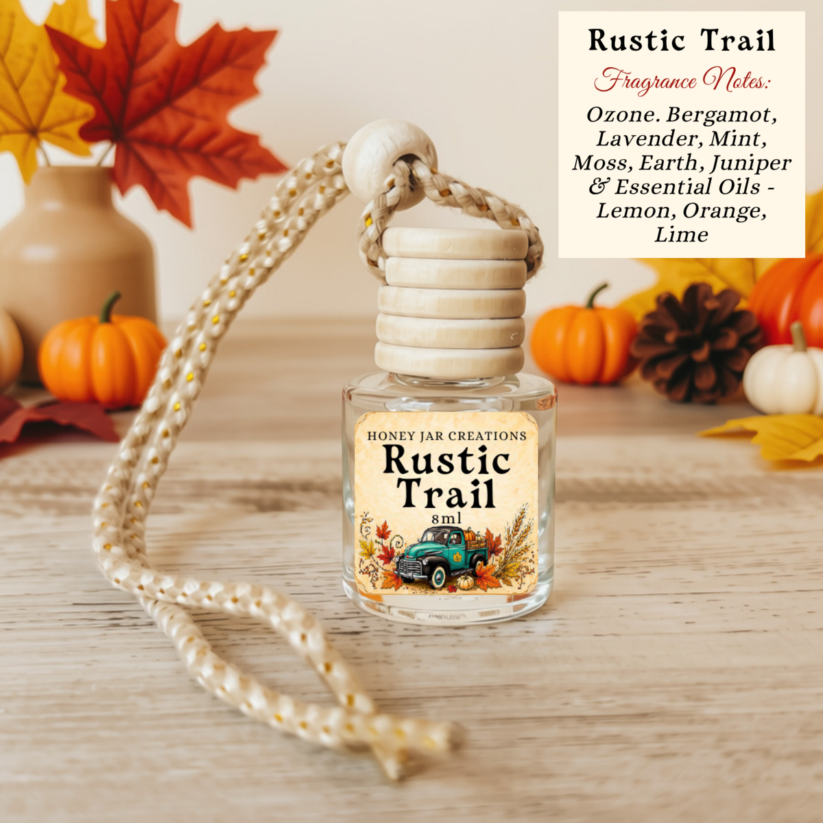 Rustic Trail | Fall-Inspired | Hanging Car Diffuser