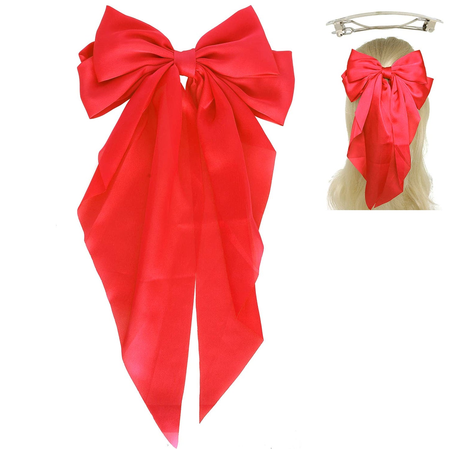 Coquette Bow Barrette Hair Clip