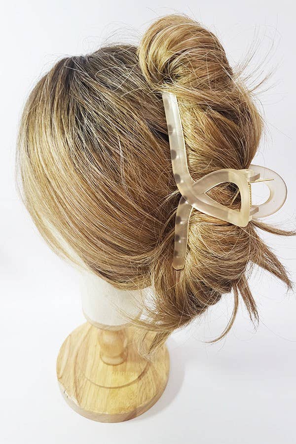 Large Translucent Hair Claw Clip