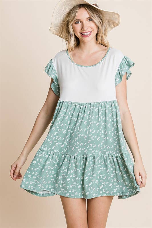 Floral Babydoll Tunic Dress