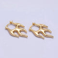 Flaming Latch Earrings