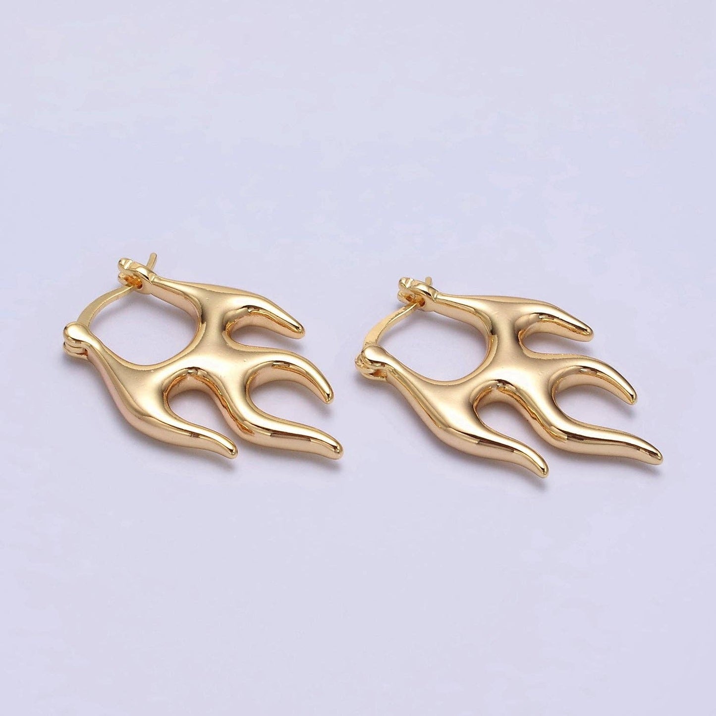 Flaming Latch Earrings