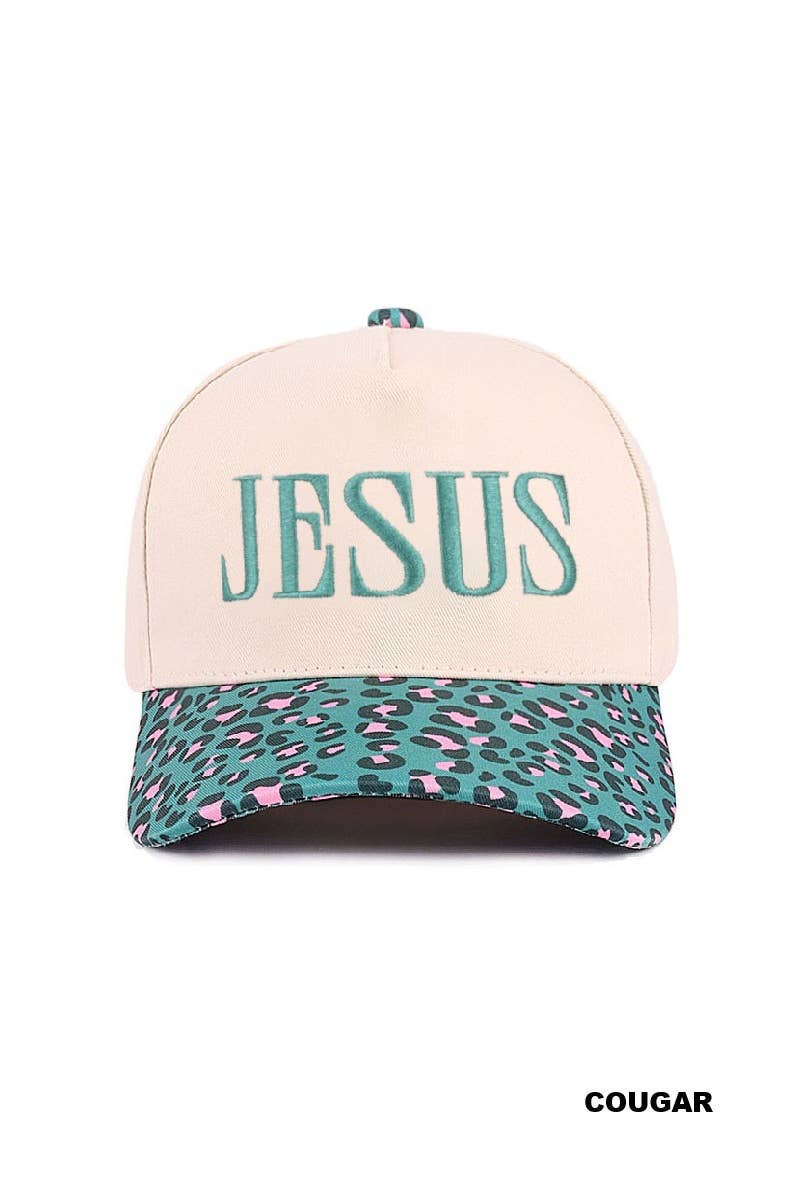 Jesus `Two Tone Canvas Cotton Cap