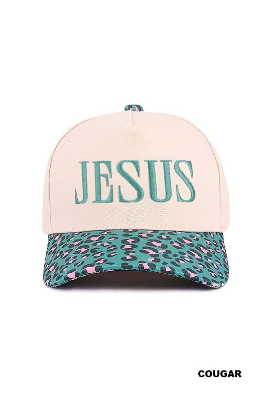 Jesus `Two Tone Canvas Cotton Cap