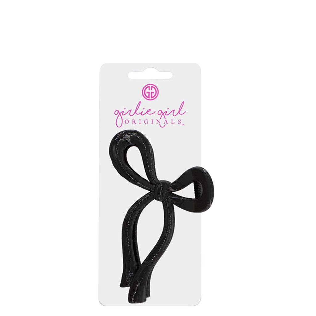 Bow Clips Plastic Black