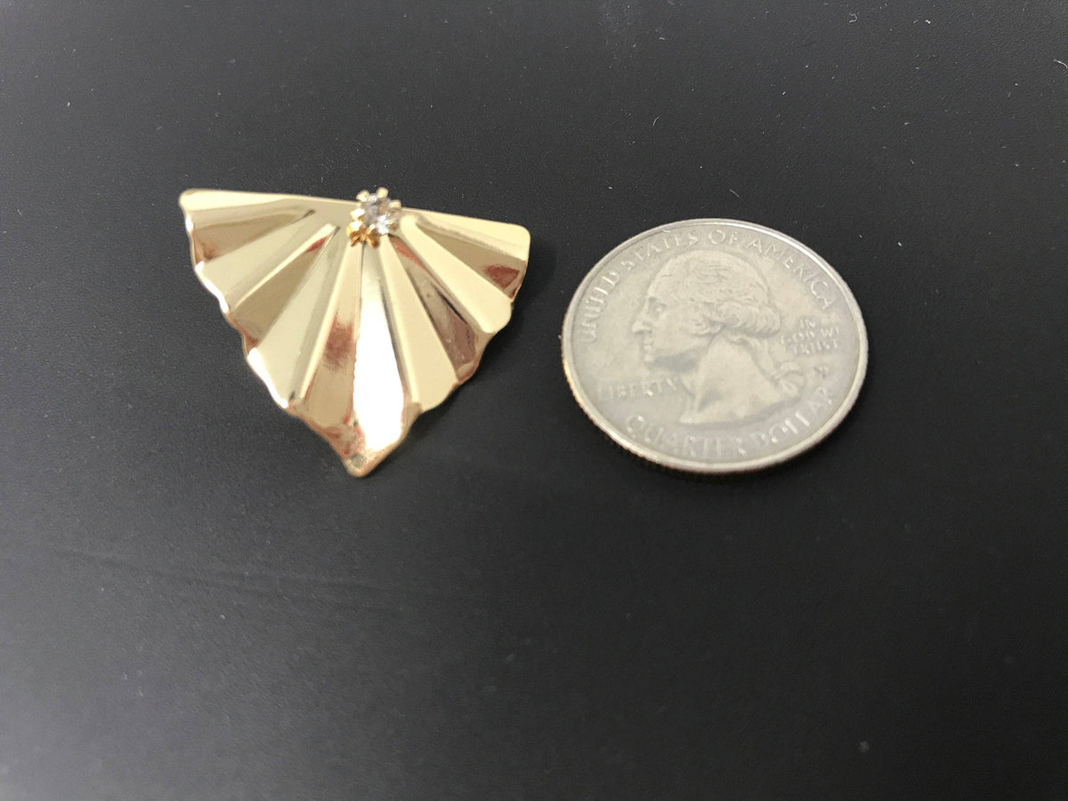 18k Gold Filled Wavy Earring