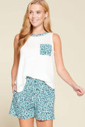 Terry Tank with Animal Pocket