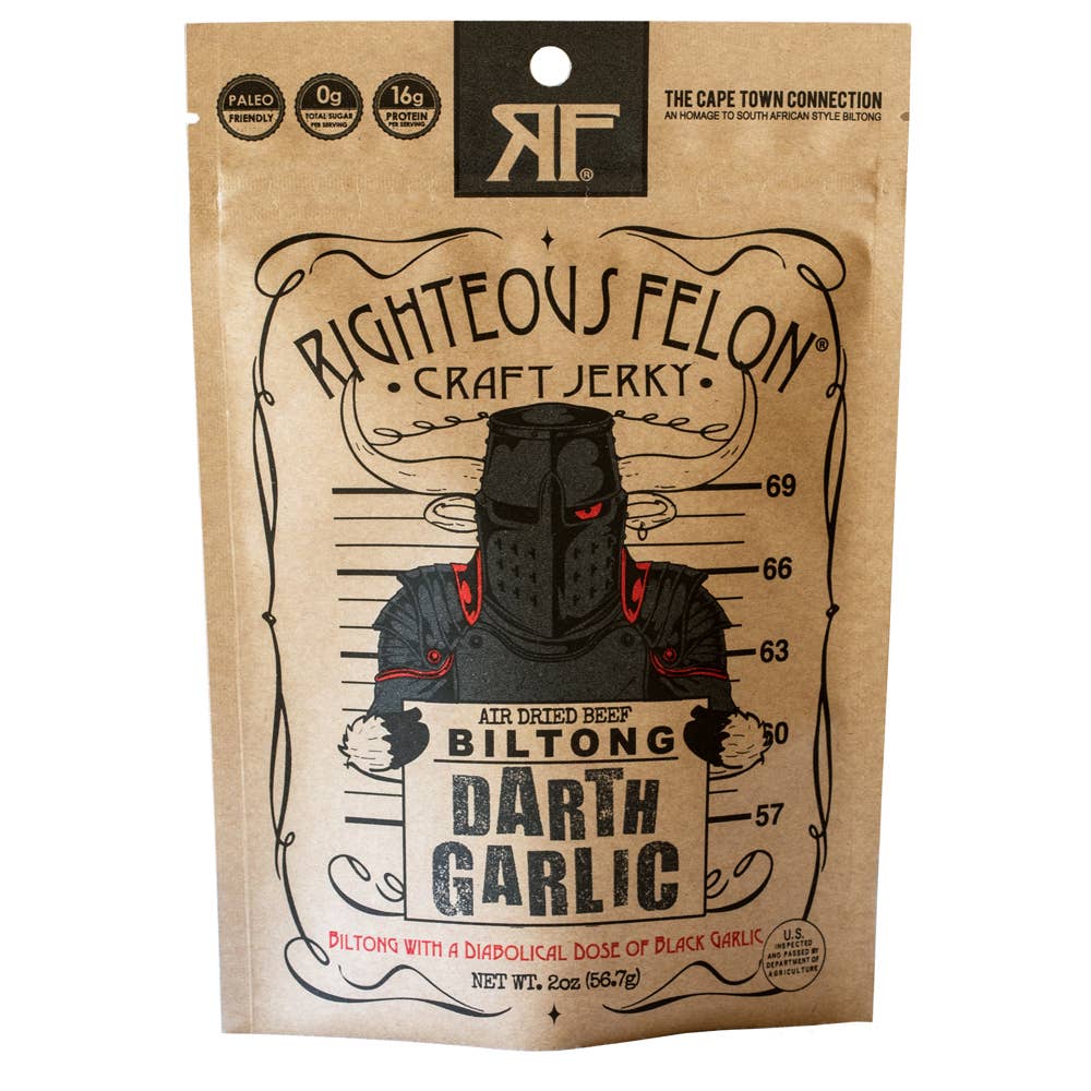 Righteous Felon Darth Garlic Biltong 2oz