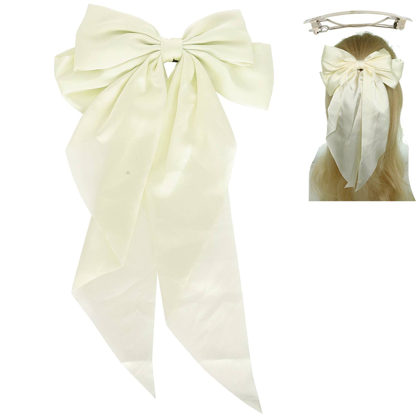 Coquette Bow Barrette Hair Clip