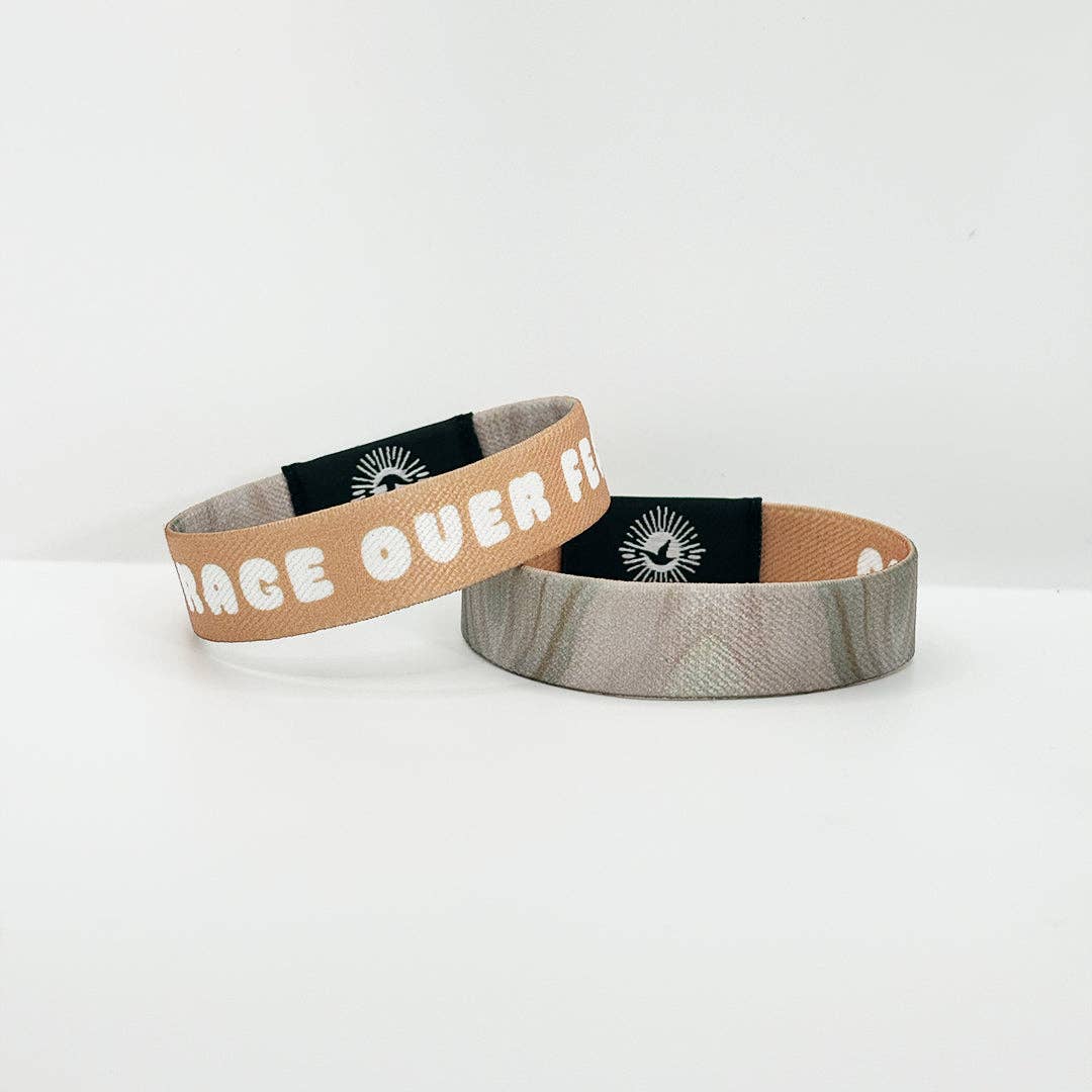 Courage Over Fear NFC Positivity Bracelet