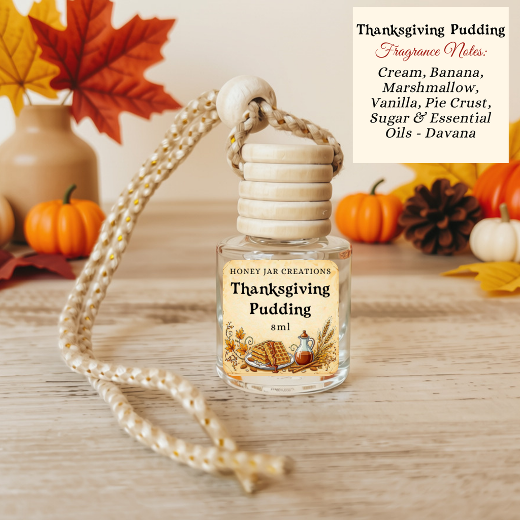 Thanksgiving Pudding | Fall-Inspired | Hanging Car Diffuser