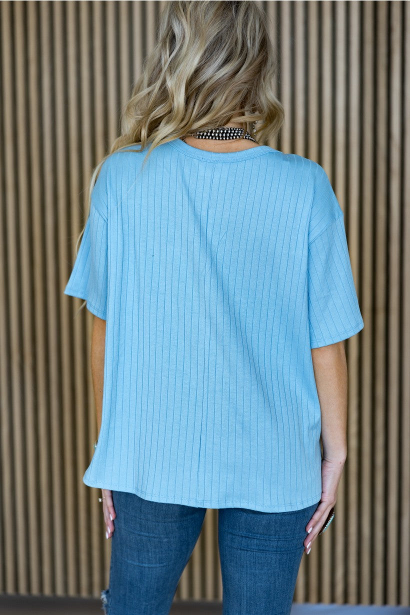 Boyfriend Ribbed Top