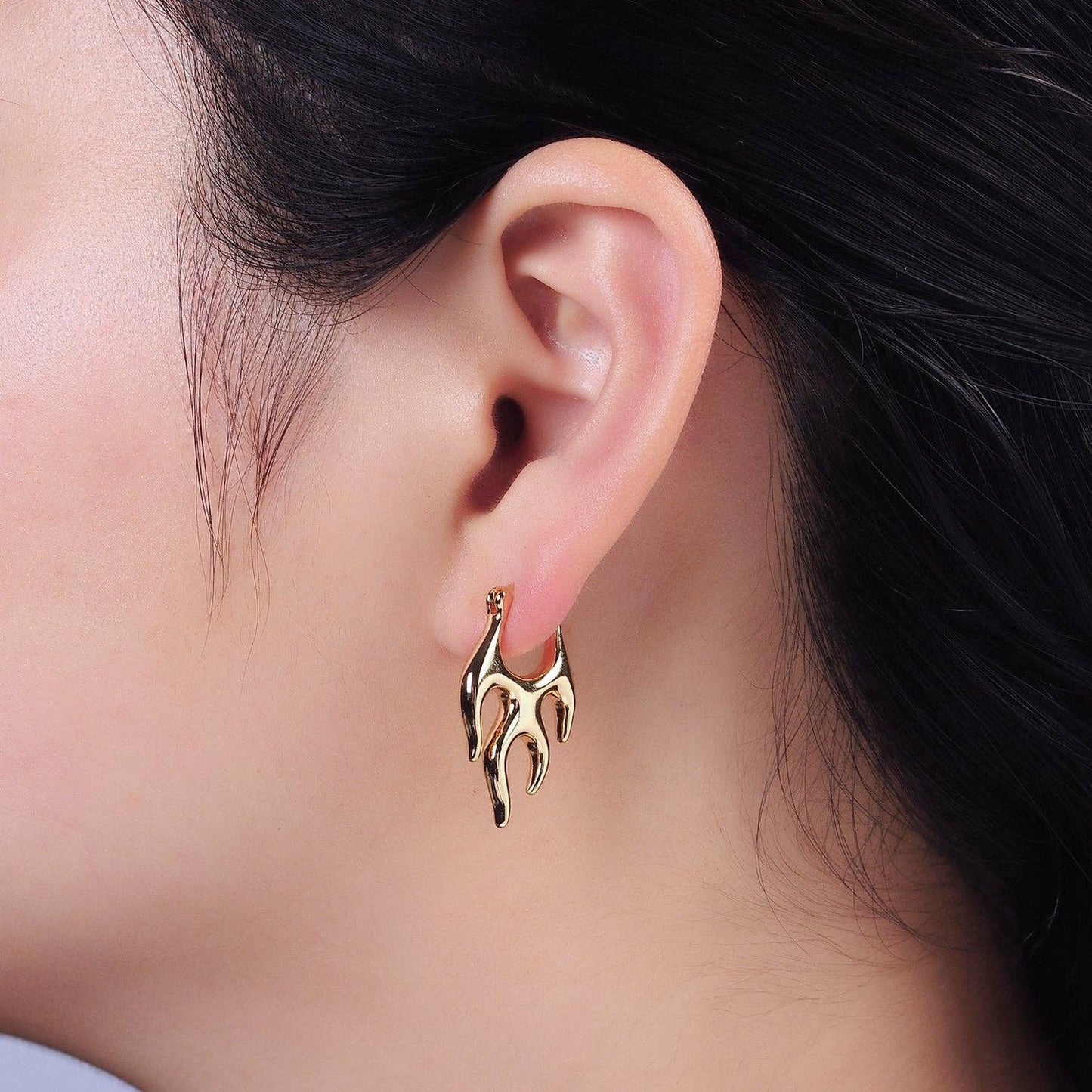 Flaming Latch Earrings