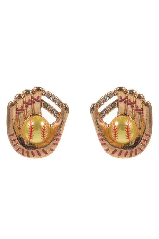 Softball Pearl Earrings