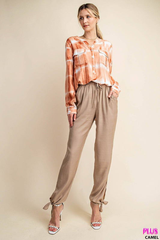 Flowy Bottoms With Tied Ankles