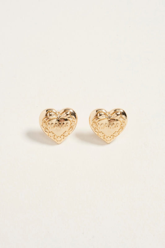Puffy Heart Mama Earrings