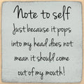 5X5- Note To Self