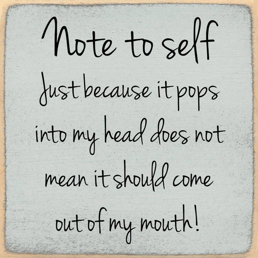 5X5- Note To Self
