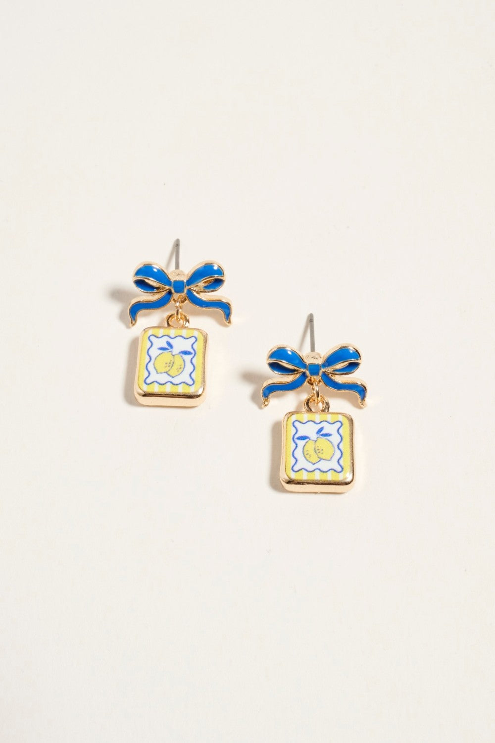 Vintage Fruit Tile Earrings