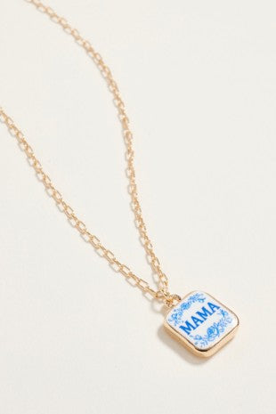 Mama Pendant Necklace