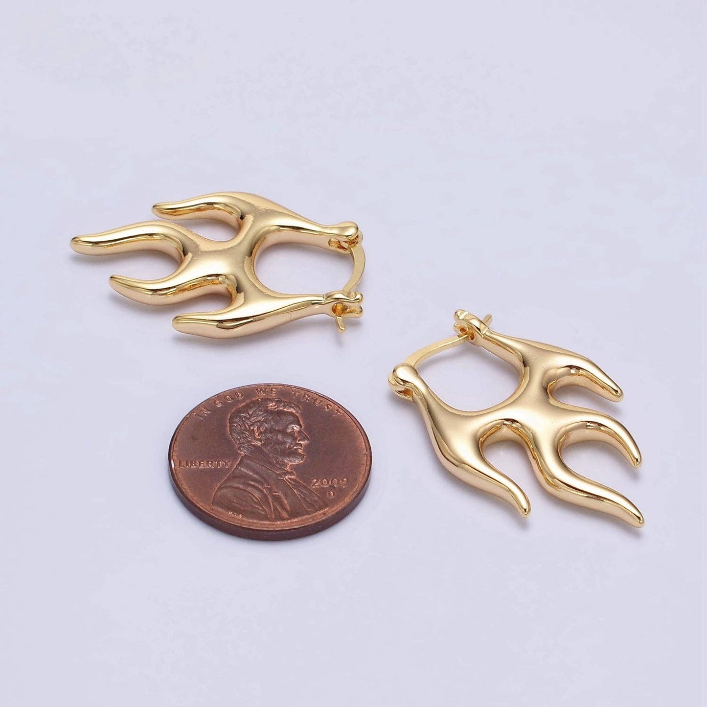 Flaming Latch Earrings