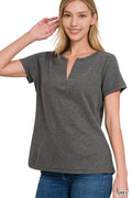 Baby Waffle Henley Top