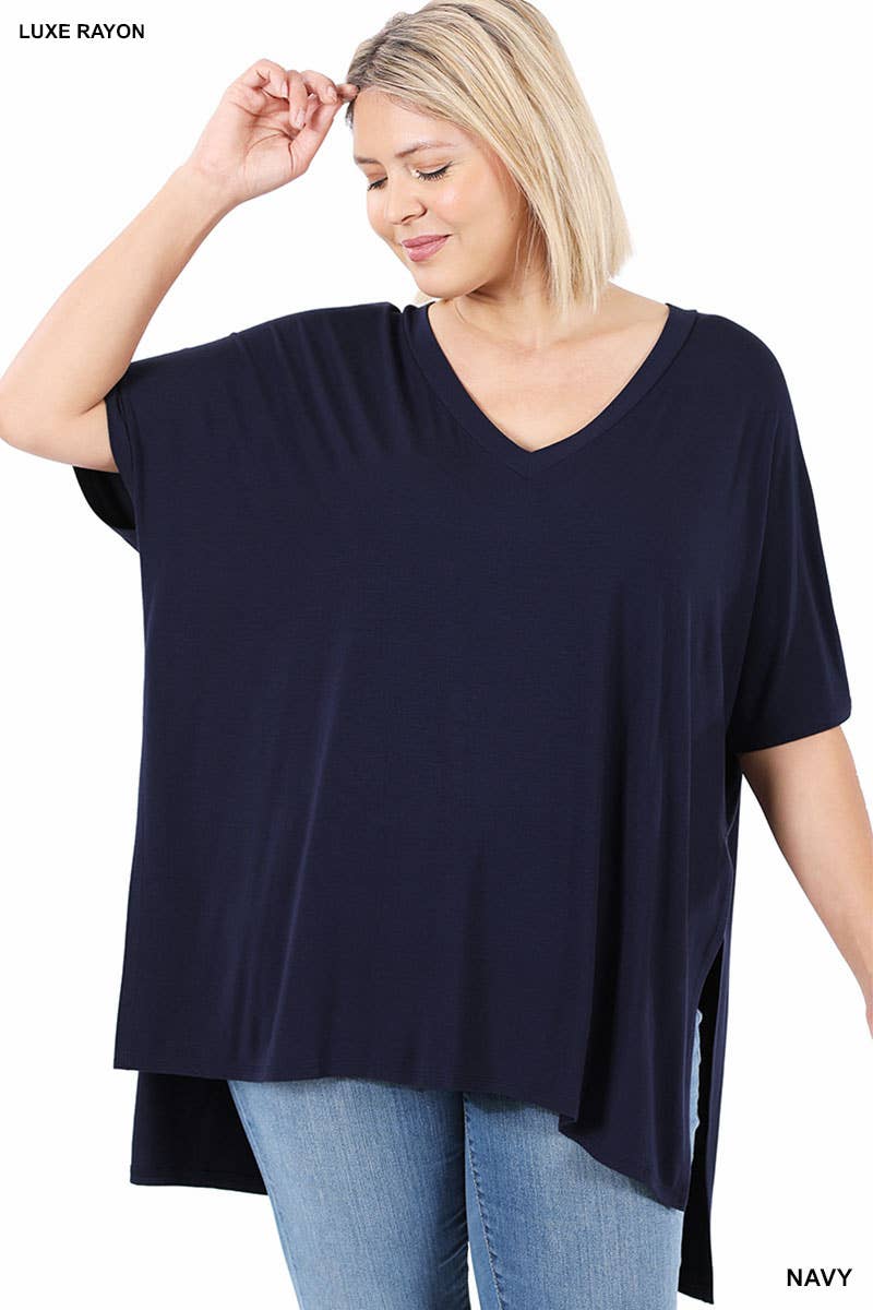 Plus Zenana Top With Splits