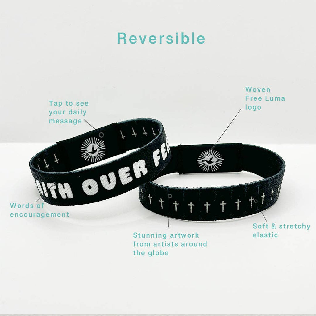 Faith Over Fear NFC Bible Verse Bracelet