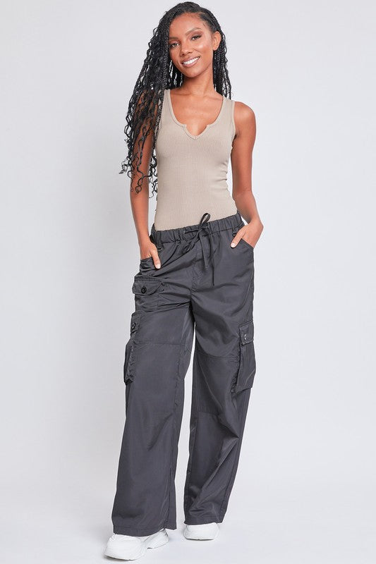 Junior Relaxed Nylon Cargo Pants YMI