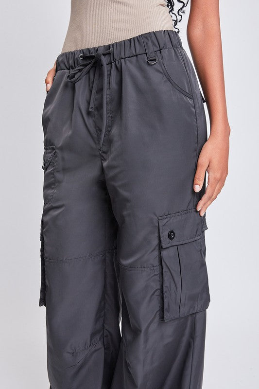 Junior Relaxed Nylon Cargo Pants YMI
